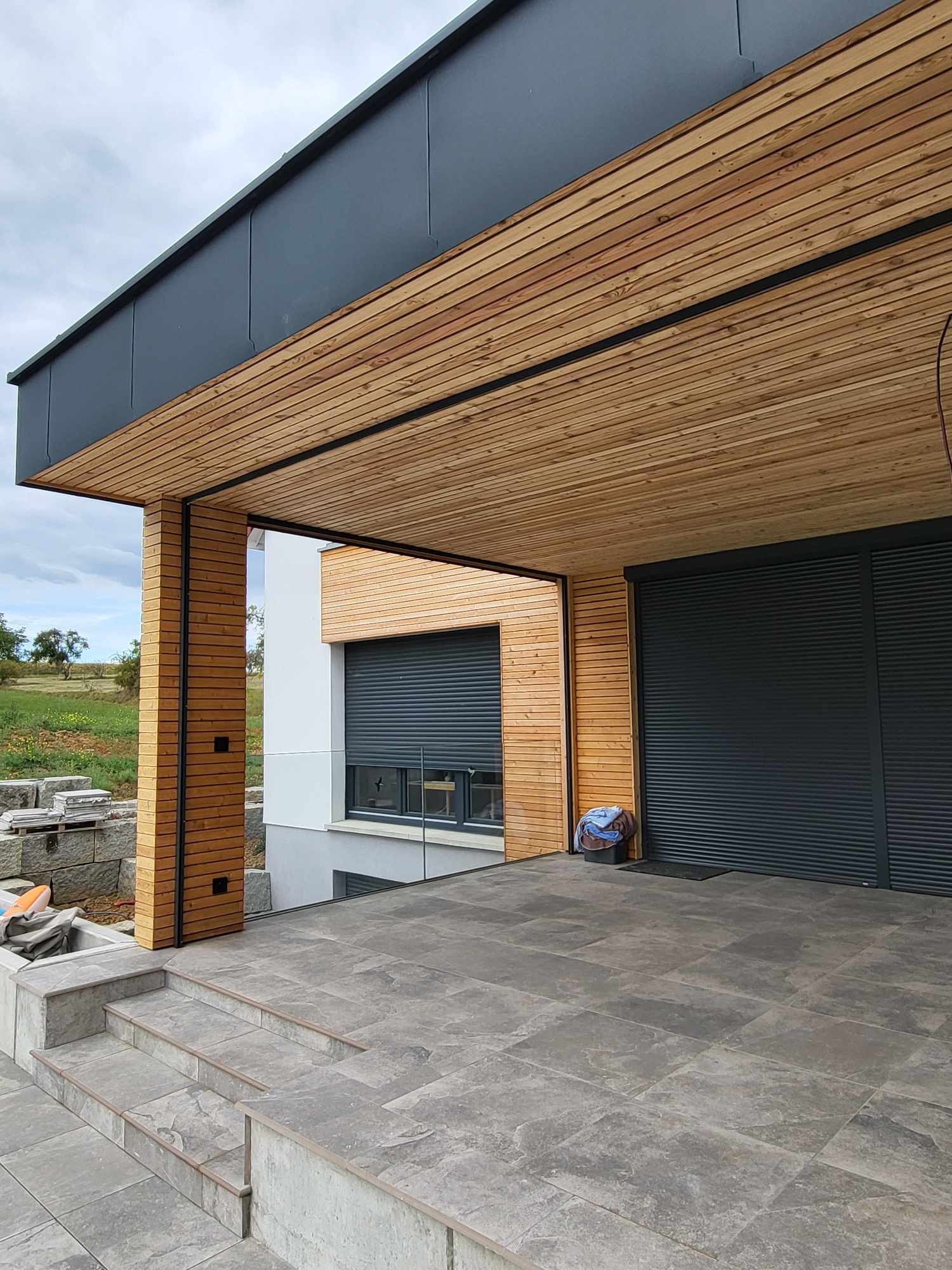 Pergolas en mélèze en Alsace